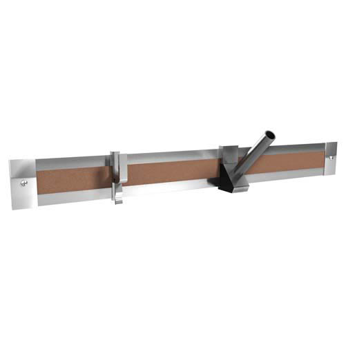 Ghent 4' Length Aluminum 2" Maprail w/ cork insert - 1 Per Carton