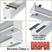 Draper 140040 Access/Series V 165 diag. (87.5x140) - Widescreen [16:10] - 1.0 Gain - Draper-140040