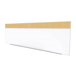 Ghent-SPC516A-K - 5x16 Style A Combination - Porcelain Magnetic Whiteboard / Natural Cork Bull 